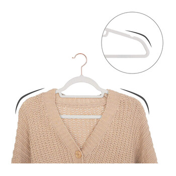 Σετ Βελούδινες Κρεμάστρες Ρούχων 50 τμχ Χρώματος Λευκό Songmics CRF021W02