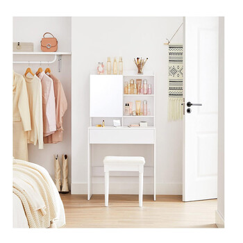 Ξύλινο Μπουντουάρ με Καθρέπτη 70 x 40 x 136 cm VASAGLE RDT118W01