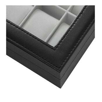 Θήκη Ρολογιών με 12 Θέσεις 32 x 20 x 8.5 cm Songmics JWB12BK