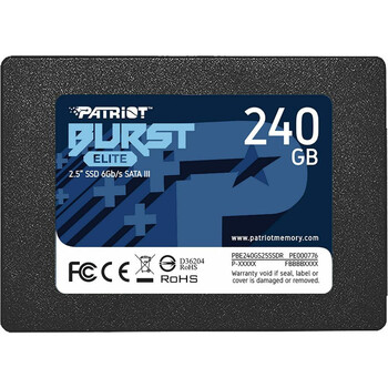 Patriot Burst Elite 240 GB Black SATA 6 Gb/s 25" (PBE240GS25SSDR) (PATRPBE240GS25SSDR)
