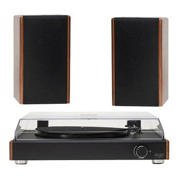 ADLER BT5.4 TURNTABLE WITH USB WOOD