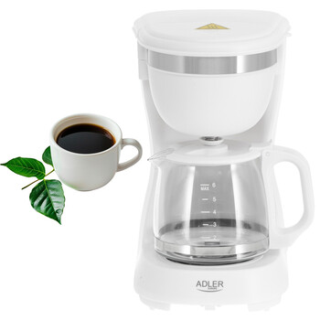 ADLER DRIP COFFEE MAKER 0.6L WHITE