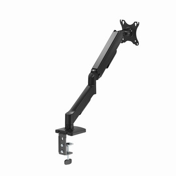 GEMBIRD ADJUSTABLE DESK DISPLAY MOUNTING ARM WITH USB PORTS, 17”-32” BLACK