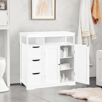 Shally Dogan  Ντουλάπι Μπάνιου Δαπέδου με 3 Συρτάρια και 2 Πόρτες Ντουλάπι 80.5x30x86.5cm  02841510