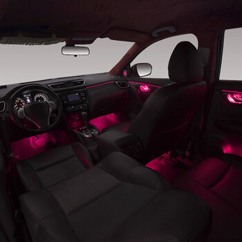 DIG AMBIENT NISSAN QASHQAI II (PB) (Digital iQ Ambient Light for NISSAN QASHQAI mod. 2014-2021 with 18 Lights) PIANO BLACK