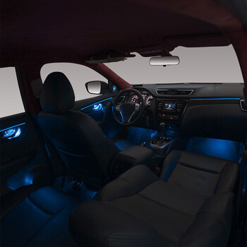 DIQ AMBIENT NISSAN XTRAIL II (PB) (Digital iQ Ambient Light for NISSAN XTRAIL mod. 2014-2021 with 18 Lights) PIANO BLACK