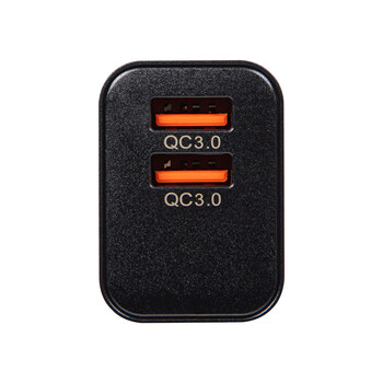 DM-76-024 . Φορτιστής με υποδοχή USBx2 QC 3.0 18W BLOW μαύρο