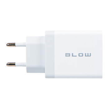 DM-76-027 . Φορτιστής με υποδοχή USBx2 + USB QC 30W BLOW λευκό