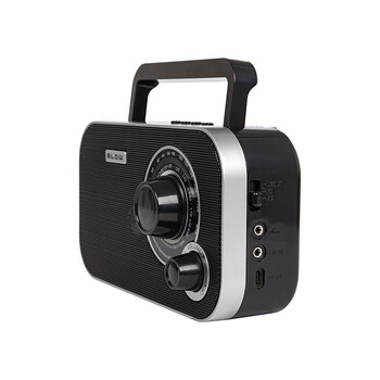 DM-77-543 . Φορητό αναλογικό ραδιόφωνο AM/FM BLOW RA12 μαύρο-ασημί