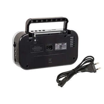 DM-77-543 . Φορητό αναλογικό ραδιόφωνο AM/FM BLOW RA12 μαύρο-ασημί