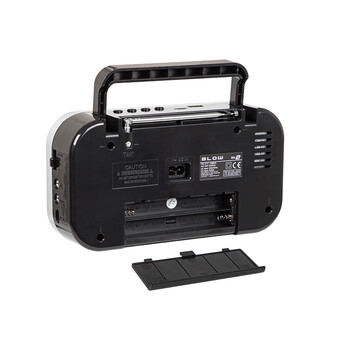 DM-77-543 . Φορητό αναλογικό ραδιόφωνο AM/FM BLOW RA12 μαύρο-ασημί