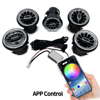 DIQ AMBIENT 8176 GB AIRVENTS for BENZ A-CLA-GLA mod. 2012-2019 (Digital iQ Turbine Air Vent Ambient Light Kit for MERCEDES A - CLA - GLA mod. 2012-2020)