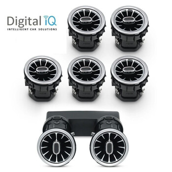 DIQ AMBIENT 8176 CD AIR VENTS BENZ C-GLC (Digital iQ Turbine Air Vent Ambient Light Kit MERCEDES C - GLC mod. 2015-2021)