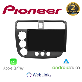 PIONEER SPH-9HD101174N SPH-PF97BT PERFECT FIT Tablet 9"  Για HONDA CIVIC MANUAL AC 2005 Με Carplay & Android Auto
