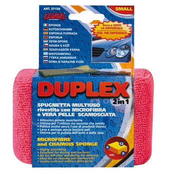 3771.0-LB-LM ΣΦΟΥΓΓΑΡΙ ΠΛΥΣΙΜΑΤΟΣ ΜΕ ΜΙΚΡΟΙΝΕΣ ΚΑΙ CHAMOIS (ΠΕΤΣΙ) ΔΙΠΛΗΣ ΟΨΕΩΣ 8x12x4cm 1ΤΕΜ