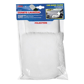 3771.6-LB-LM ΓΑΝΤΙ ΠΛΥΣΙΜΑΤΟΣ ΧΝΟΥΔΩΤΟ (POLYESTER) ΑΔΙΑΒΡΟΧΟ ΛΕΥΚΟ 29x16cm