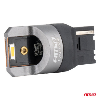 03600/AM ΛΑΜΠΑΚΙΑ WY21W 7440 12/24V 6.000K 2xSMD LED FULL CAN-BUS ΠΟΡΤΟΚΑΛΙ PRO SERIES AMIO - 2 Τεμ.