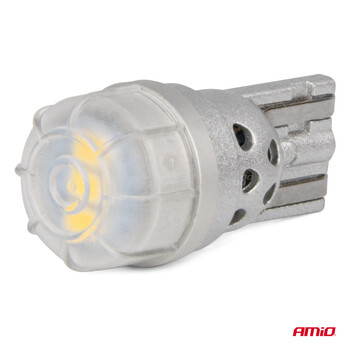 03725/AM ΛΑΜΠΑΚΙΑ LED T10 W5W 12/24V 3x3020 SMD LED ΛΕΥΚΟ PURE LIGHT SERIES ΑΜΙΟ - 2 ΤΕΜ.