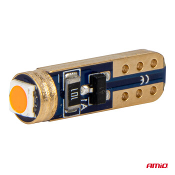 03727/AM ΛΑΜΠΑΚΙΑ T5 W1W 12V 1SMD LED ΚΟΚΚΙΝΑ AMIO - 2 ΤΕΜ.