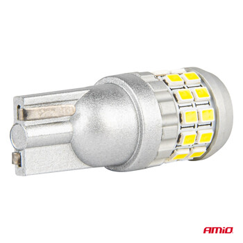 04233/AM ΛΑΜΠΑΚΙΑ T10 W5W 12V/24V LED CAN-BUS 30xSMD 2016 ΛΕΥΚΟ 5500K ΑΜΙΟ - 2 ΤΕΜ.