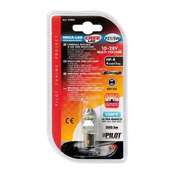 L5789.3 P21/5W 10-28V BAY15d MEGA-LED 300LM ΔΙΑΘΛΑΣΗΣ ΛΕΥΚΟ (ΔΙΠΟΛΙΚΟ) BLISTER 1ΤΕΜ.