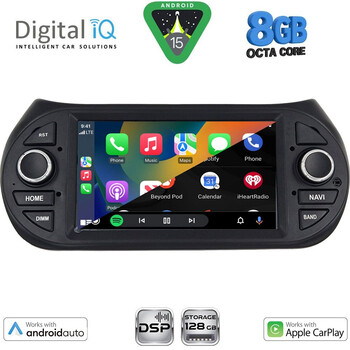 DIGITAL IQ BXF 792_CPAA (7" DVD) MULTIMEDIA SYSTEM for CT NEMO – FT FIORINO-QUBO – PG BIPPER mod. 2008>