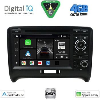 DIGITAL IQ BXF 678_CPAA (7" DVD) MULTIMEDIA SYSTEM for AUDI ΤΤ mod. 2007-2015