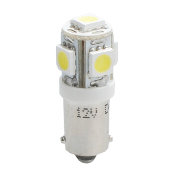 L057W/MT T4W 12V 1,2W BA9s (ΜΙΝΙΟΝ) LED 5xSMD5050 ΛΕΥΚΟ 1ΤΕΜ. M-TECH
