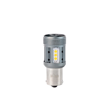 LB852Y-01B/MT ΛΑΜΠΑΚΙ PY21W 12/24V BA15s 12xSMD3030 LED CAN-BUS ΠΟΡΤΟΚΑΛΙ PLATINIUM BLISTER M-TECH - 1 ΤΕΜ