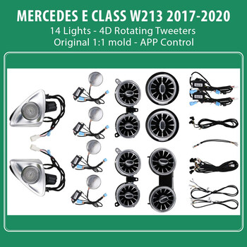 DIQ AMBIENT 8176 ED117 - BENZ E (W213) (Digital iQ Ambient Light for Mercedes E (W213) mod. 2017-2020 with 14 Lights)