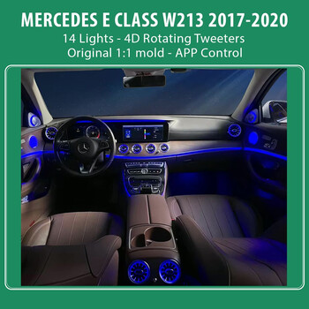 DIQ AMBIENT 8176 ED117 - BENZ E (W213) (Digital iQ Ambient Light for Mercedes E (W213) mod. 2017-2020 with 14 Lights)