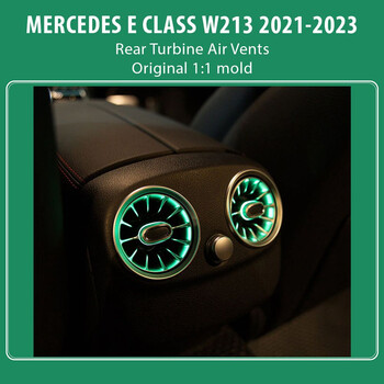 DIQ AMBIENT 8176 IB - REAR AIRVENTS for MERCEDES E (W213) (Digital iQ Rear Turbine Air Vent Ambient Light Kit MERCEDES E (W213) mod. 2020-2023)