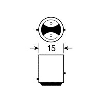 5844.2-LM ΛΑΜΠΑ ΔΙΠΟΛΙΚΗ 36 LED ΚΟΚΚΙΝΟ ΧΡΩΜΑ 12V