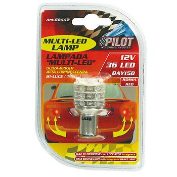 5844.2-LM ΛΑΜΠΑ ΔΙΠΟΛΙΚΗ 36 LED ΚΟΚΚΙΝΟ ΧΡΩΜΑ 12V