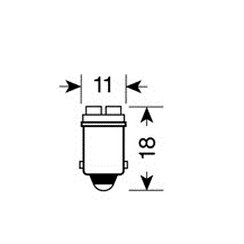 L5847.7 ΛΑΜΠΑΚΙ BA9s POWER4 ΛΕΥΚΟ ΦΩΣ HYPER-LED