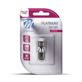 LB812W-01B/MT P21/5W 12V BAY15s 2,2W 4xHP LED OSRAM ΛΕΥΚΟ BLISTER 1ΤΕΜ. M-TECH