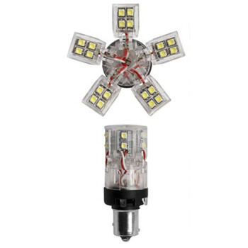 SRL30/W P21W 12V BA15s 30LED ΜΟΝΟΠΟΛΙΚΟ ΛΕΥΚΟ MULTI-LED 1ΤΕΜ.