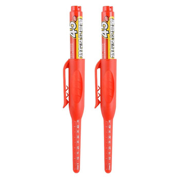 Ανεξίτηλος μαρκαδόρος σημαδέματος TOOL-0100 με μακριά μύτη, 45mm, κόκκινος, 2τμχ