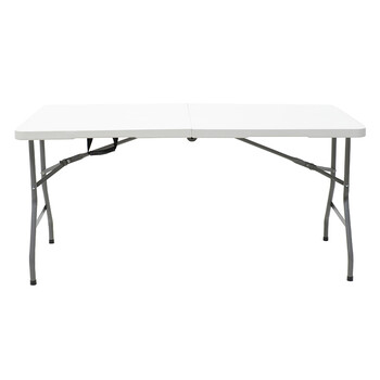 Τραπέζι catering Rodeo pakoworld πτυσσόμενο-βαλίτσα λευκό 240x76x74εκ