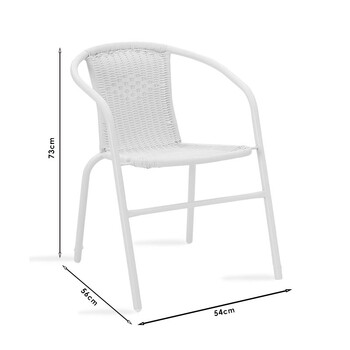 Τραπεζαρία Watson-Obbi σετ 3τεμ pakoworld μέταλλο-pe καφέ