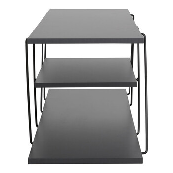 Έπιπλο τηλεόρασης Tars pakoworld ανθρακί-μαύρο 120x30x33εκ