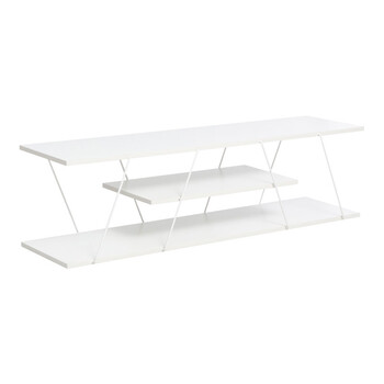 Έπιπλο τηλεόρασης Tars pakoworld λευκό 120x30x33εκ