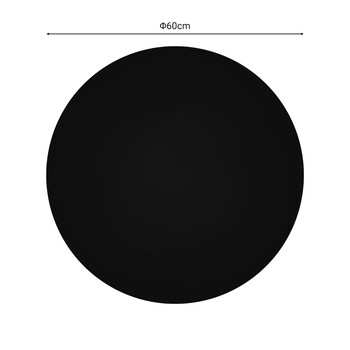 Επιφάνεια τραπεζιού Senlo pakoworld τ.Werzalit μαύρο Φ60εκ