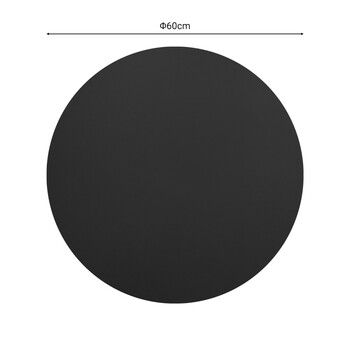 Επιφάνεια τραπεζιού Sensie pakoworld τ.Werzalit ανθρακί Φ60εκ