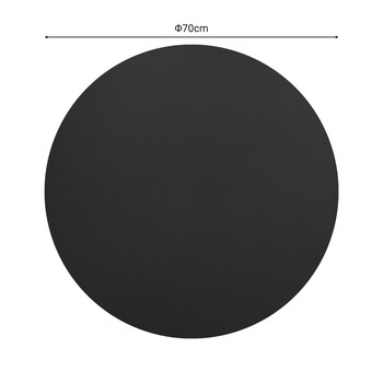 Επιφάνεια τραπεζιού Sensie pakoworld τ.Werzalit ανθρακί Φ70εκ