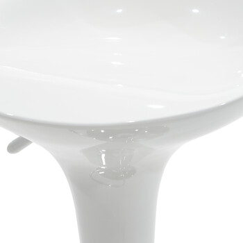 Σκαμπό μπαρ Felice pakoworld πτυσσόμενο λευκό-βάση χρωμίου 40x43x84εκ 2 τμχ