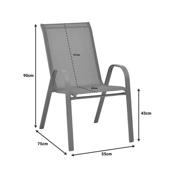 Τραπεζαρία Vergo-Calan pakoworld σετ 3τεμ καφέ μέταλλο Φ60x70εκ