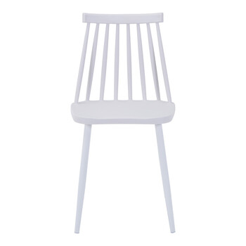 Τραπεζαρία Elijah-Aurora I pakoworld σετ 3τεμ pp σε λευκή απόχρωση Φ60x74εκ