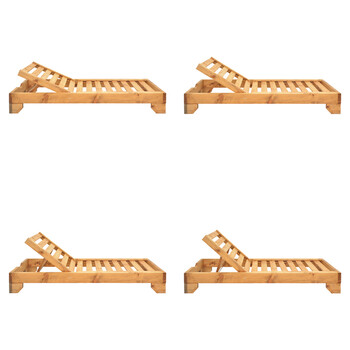 Ξαπλώστρα Zalka pakoworld L1 σε φυσική απόχρωση 66x197x28εκ