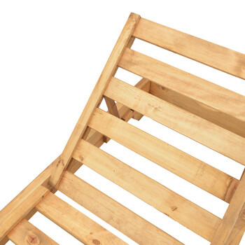 Ξαπλώστρα Zalka pakoworld L1 σε φυσική απόχρωση 66x197x28εκ